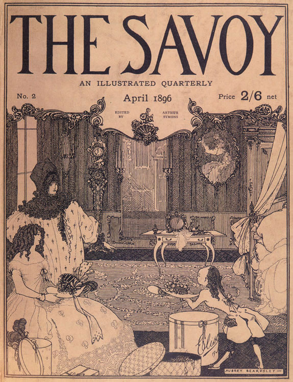 Aubrey Beardsley. La rivista Savoy. copertura