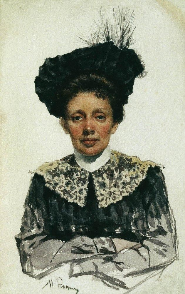 Ilya Efimovich Repin. Portrait einer Frau. Museum der Schönen Künste, Tiflis.