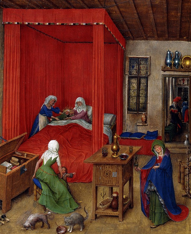 Jan van Eyck. The Birth Of John The Baptist