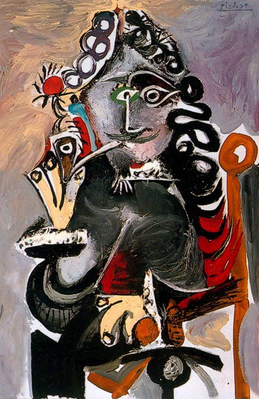 Pablo Picasso. Musketeer with pipe