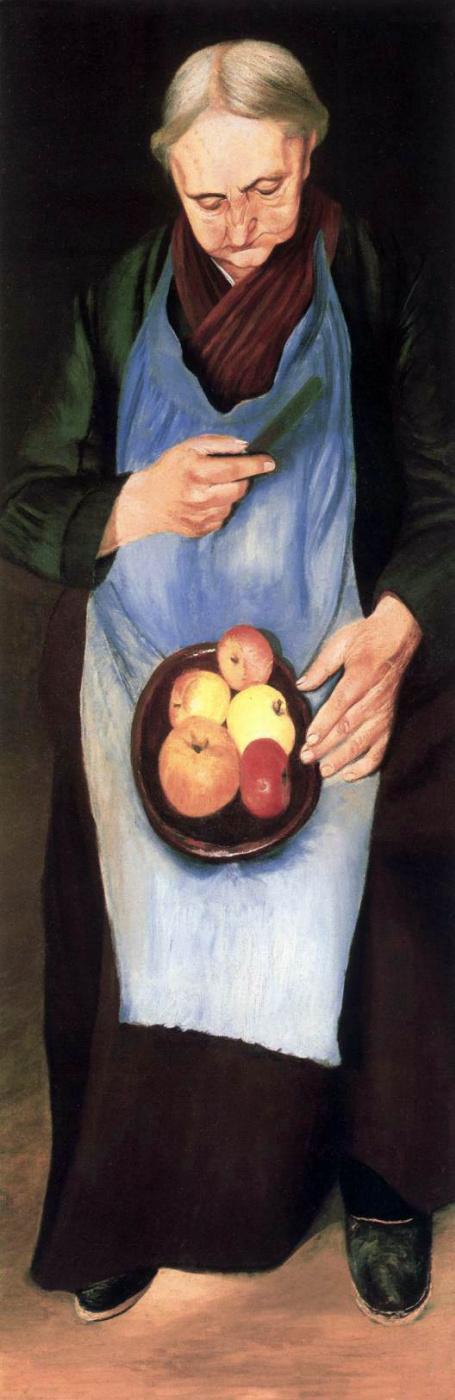 Tivadar Csontvary Kosztka. Old woman with apples