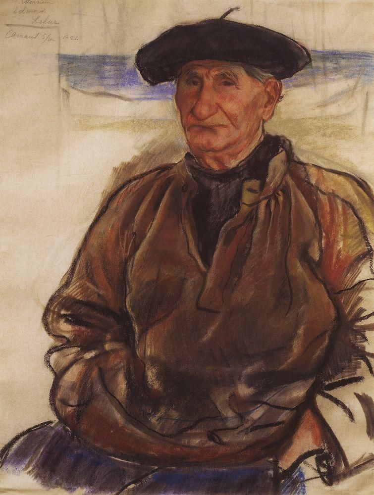 Zinaida Serebryakova. 老渔夫