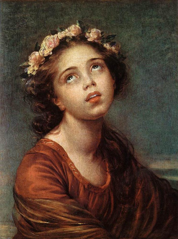 Elizabeth Vigee Le Brun. Portrait of the artist's daughter