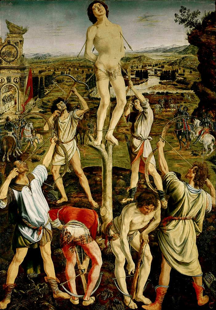 Antonio Pollaiolo. The martyrdom of Saint Sebastian