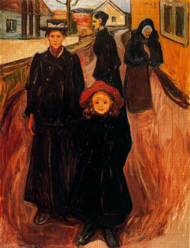 Edward Munch. Four ages in life