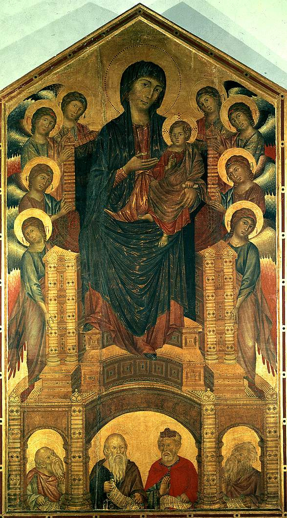 Cimabue（Chenny di Pepo）. The virgin with the baby