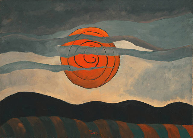Arthur Dove. Red sun
