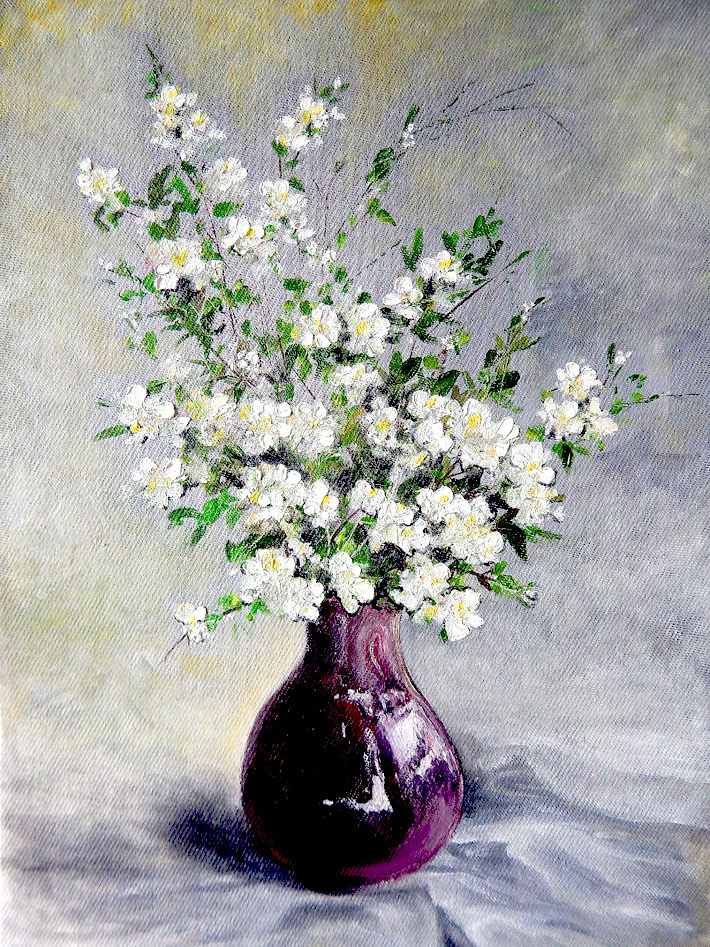 Marina Vladimirovna Patrikeeva. Blooming jasmine in a jug