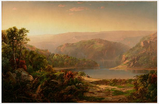 William Luis Sonntag. Morning in the mountains of the Blue Ridge