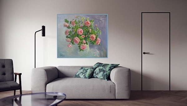 Roses Painting by Oleksandr Dubrovskyy
