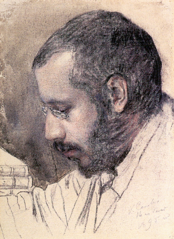 Konstantin Somov. Portrait of the artist A. N. Benoit