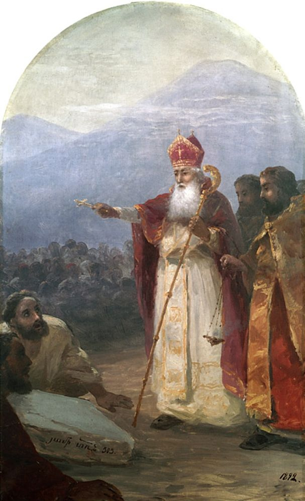 Ivan Aivazovsky. The baptism of the Armenian people. Gregory the illuminator (IV century)