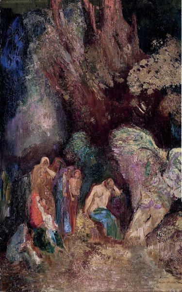 Odilon Redon. The enchanted grotto