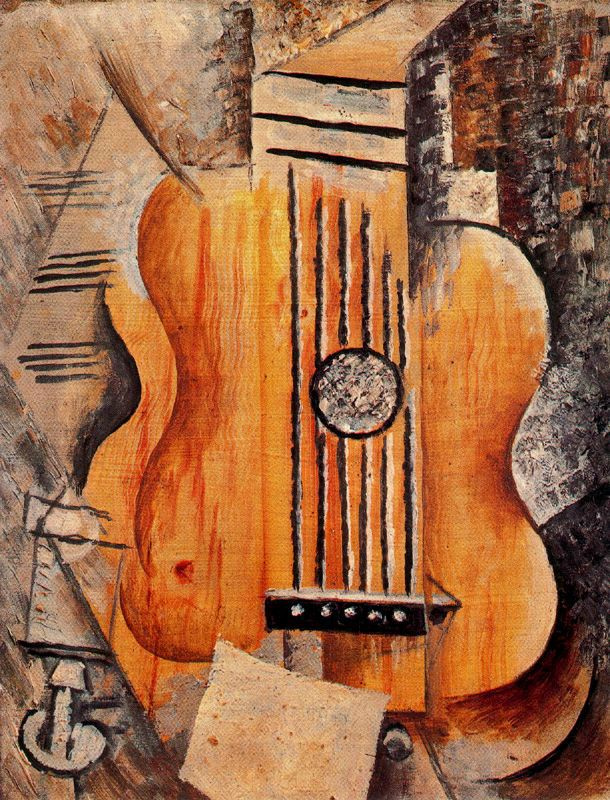 Pablo Picasso. Guitar (I love Eva)