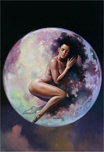 Boris Vallejo (Valeggio). The mistress of the moon