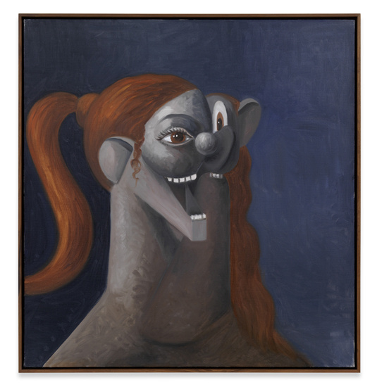 George Condo. Laughing girl