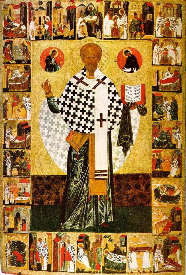 Icon Painting. Saint Nicholas