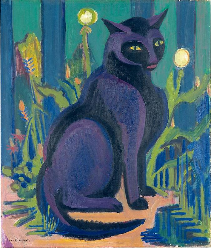 Ernst Ludwig Kirchner. Black cat