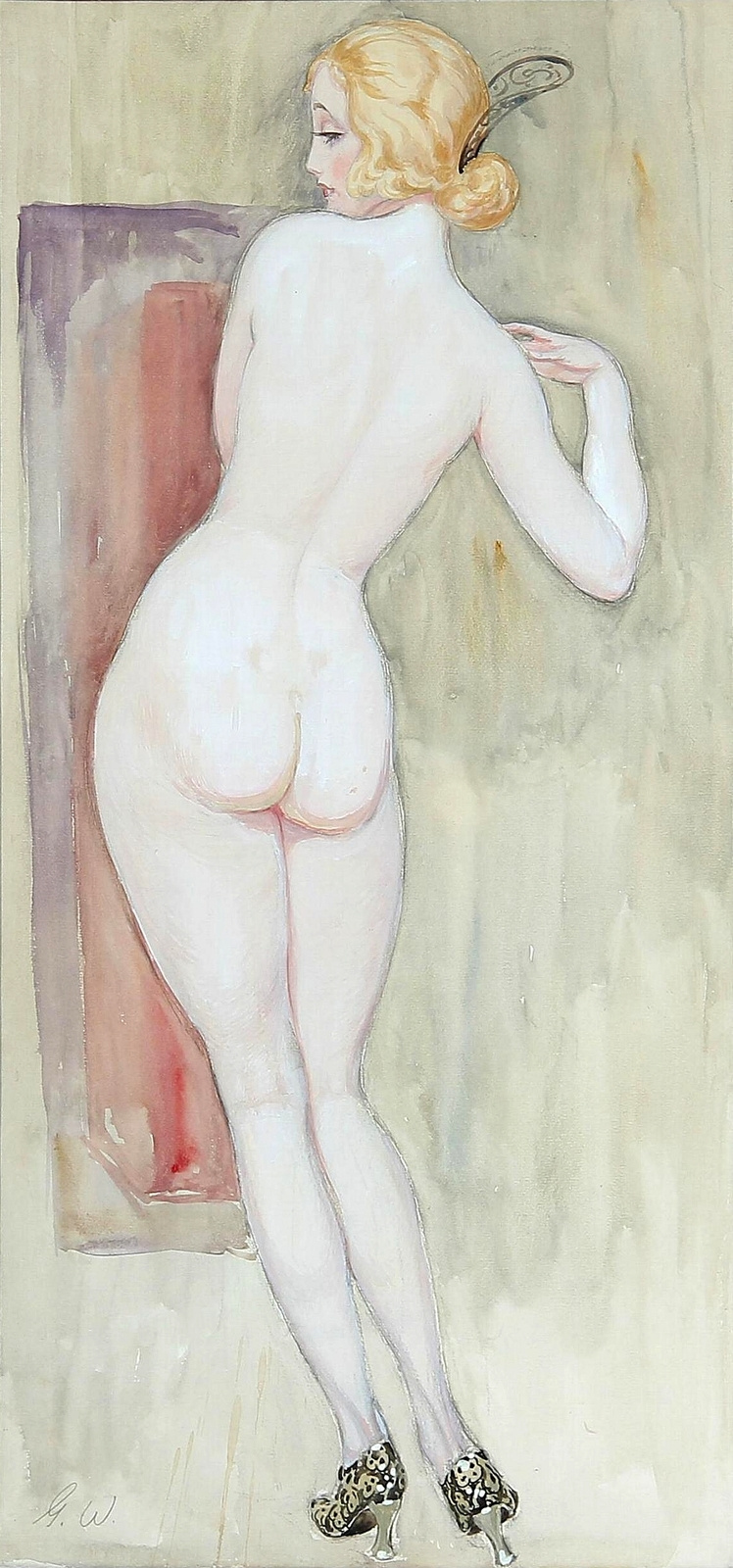 Gerda Wegener. Nude from the back