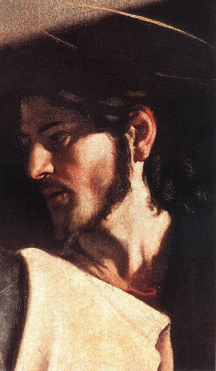 Michelangelo Merisi de Caravaggio. The calling of St. Matthew. Fragment