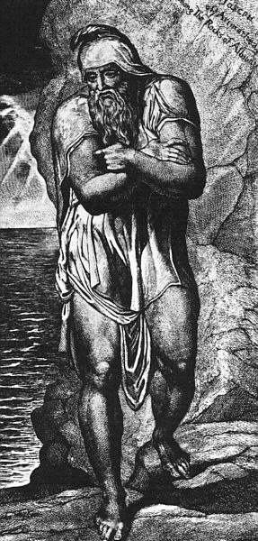 William Blake. Joseph of Arimathea among the rocks of Albion