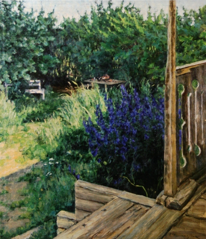 Sergey Arsenievich Vinogradov. In the garden