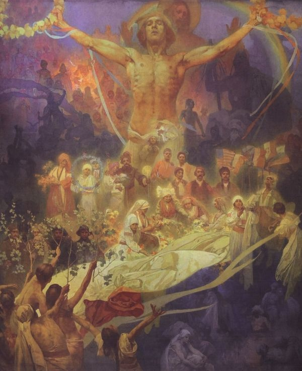 Alfonse Mucha. The apotheosis of the history of the Slavs. From the series "the Slav epic"