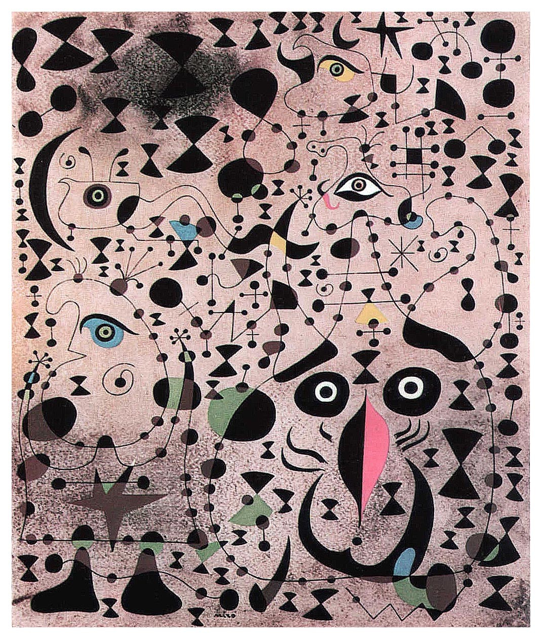 Joan Miro. Hermoso pájaro que revela lo desconocido para parejas de enamorados. Joan Miro. Hermoso pájaro que revela lo desconocido para parejas de enamorados.