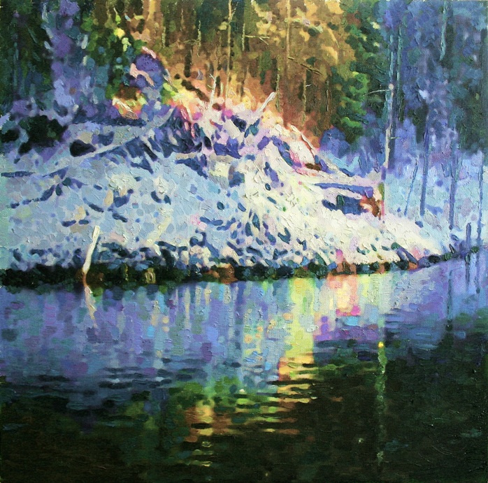 Mikhail Rudnik. Winter lake