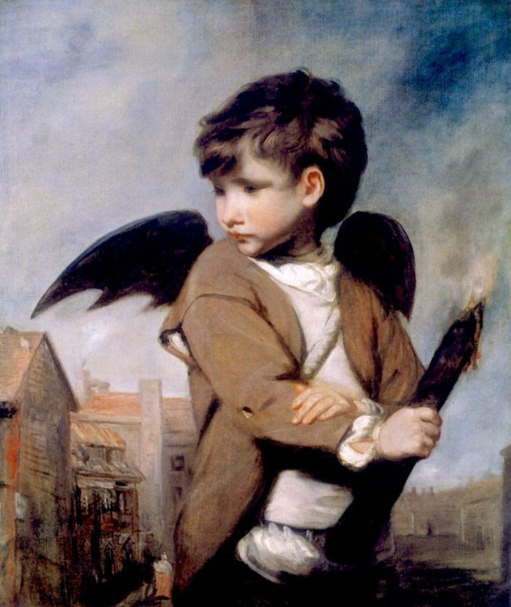 Cupid (Portrait of a young messenger in the image of Cupid)