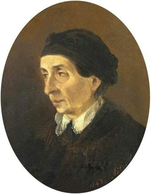 Ivan Aivazovsky. Retrato de Hripsime Gaivazovsky, madre del artista.