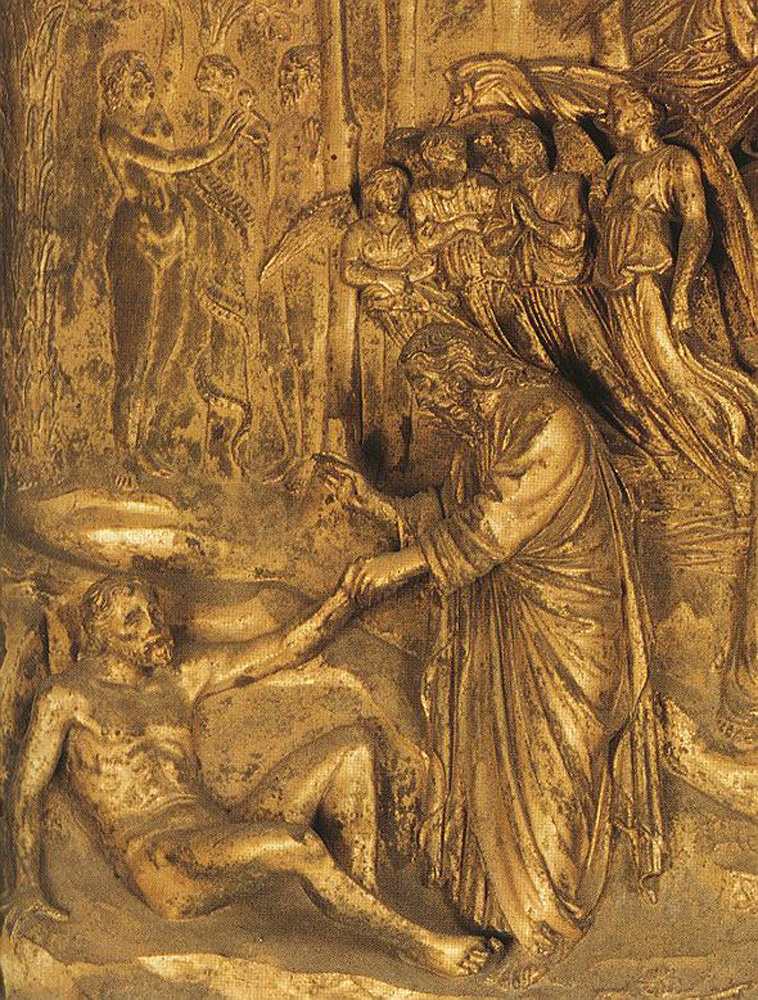 Lorenzo Ghiberti. The creation of Adam and eve