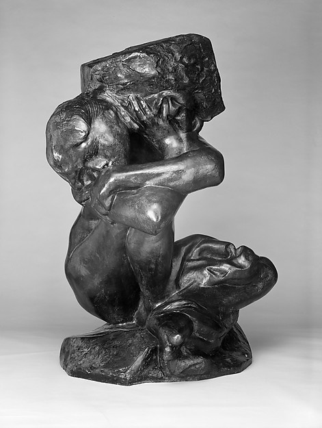 Auguste Rodin. Fallen Caryatid carrying its stone