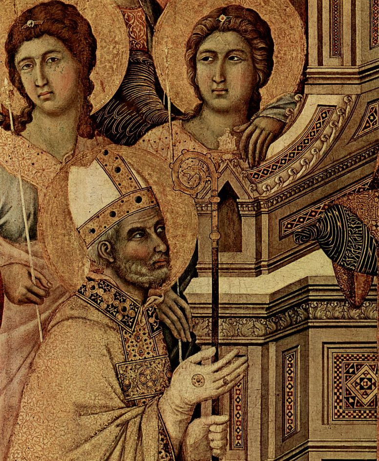 Duccio di Buoninsegna Maesta, altar of Siena Cathedral, front, Central ...
