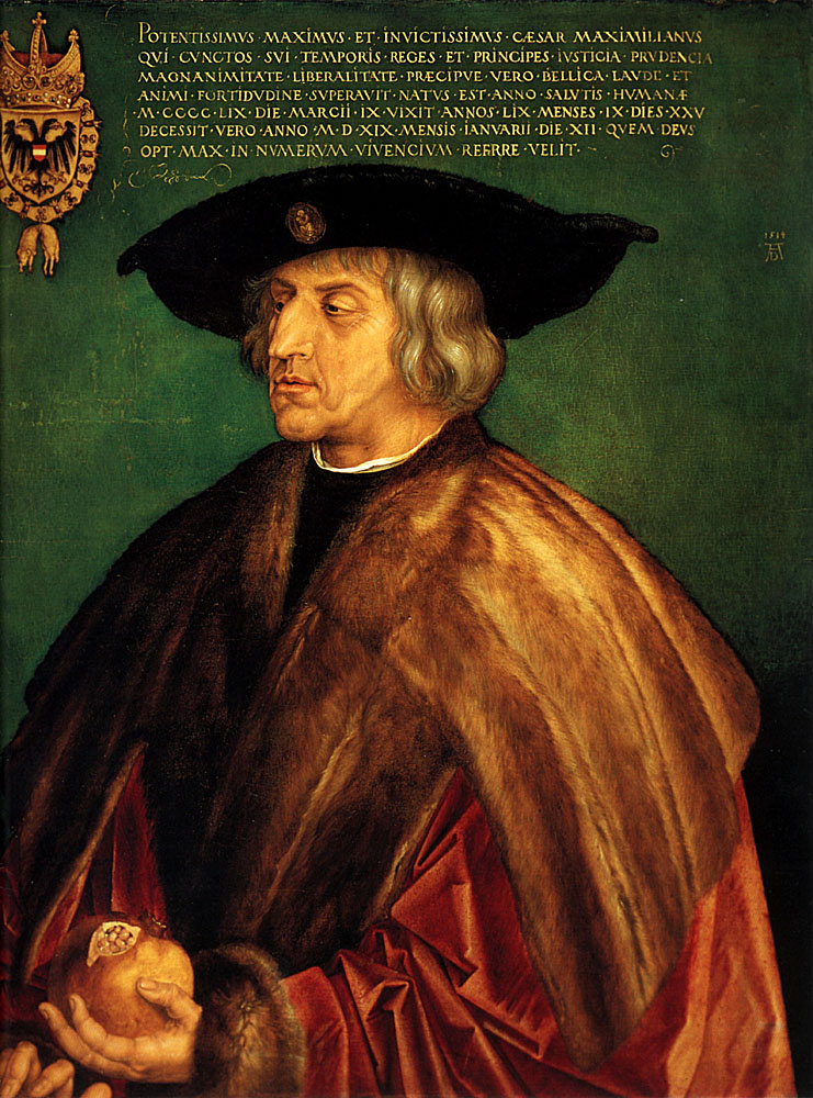 Albrecht Dürer. Portrait of the Emperor Максимилиана1