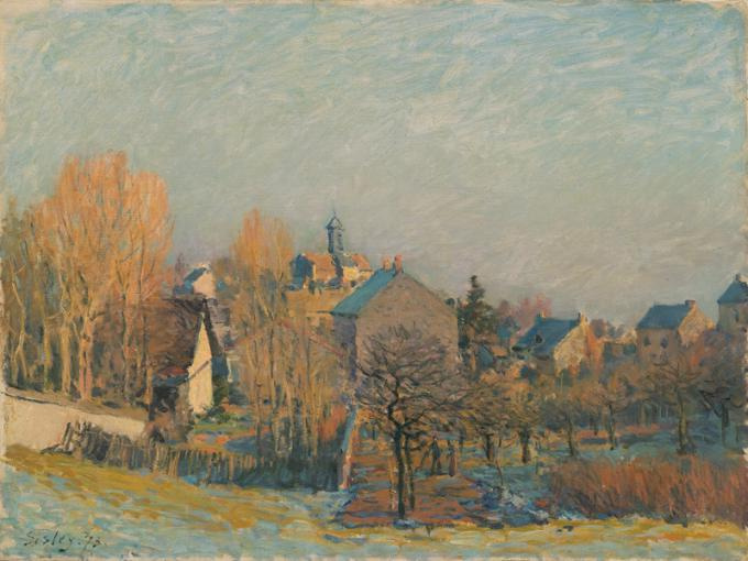 Alfred Sisley. Frost in Louveciennes