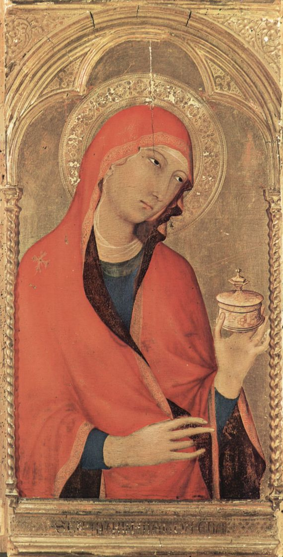 Симоне Мартини. Алтарь, Пиза, третья центральная часть слева: св. Мария Магдалина