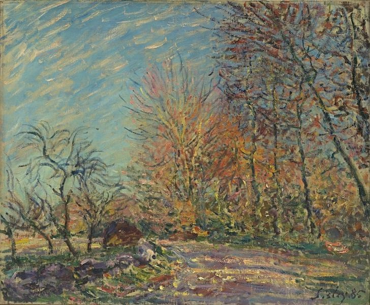 Alfred Sisley. Waldrand in Fontainebleau