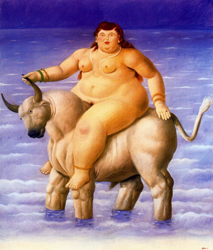 Fernando botero. Abduction of Europe