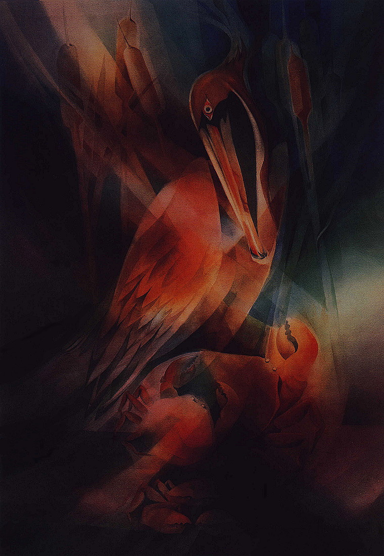 Leszek Forkzek. Pelican and crab