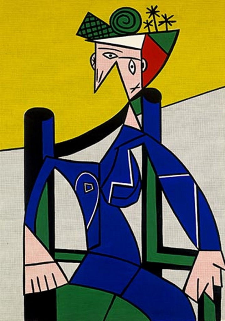 Roy Lichtenstein. Frau im Rollstuhl