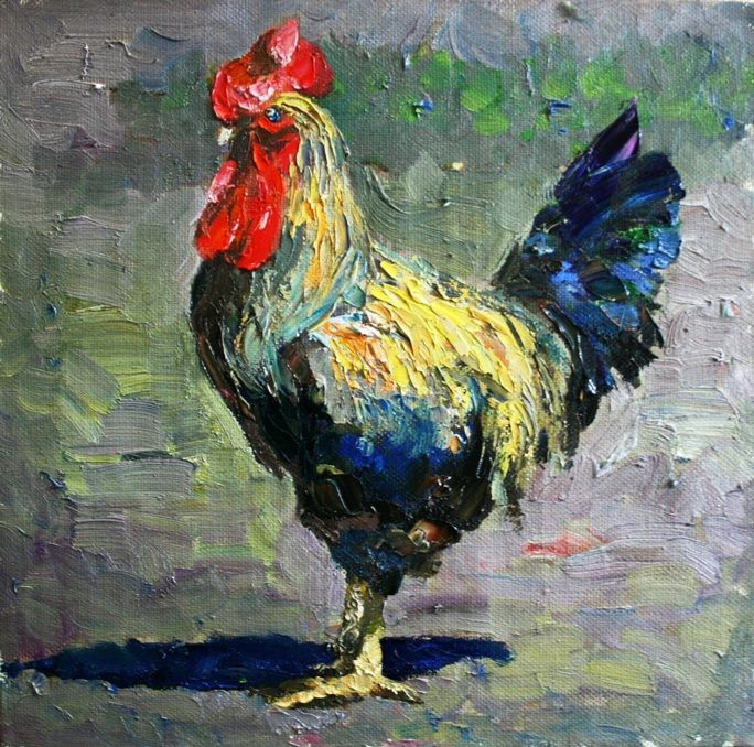Mikhail Rudnik. Chickens No. 28. Cock