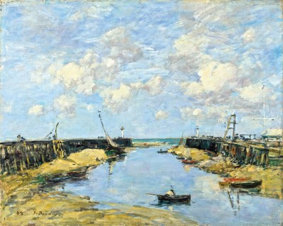 The entrance to the Harbor of Trouville