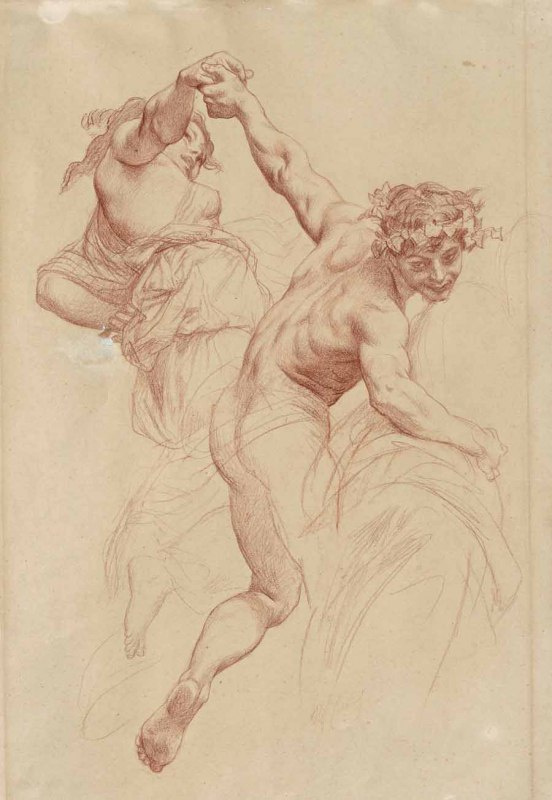 Alexandre Cabanel. Study to the ceiling "Triumph of Flora." (From the collection of SM Tretyakov).