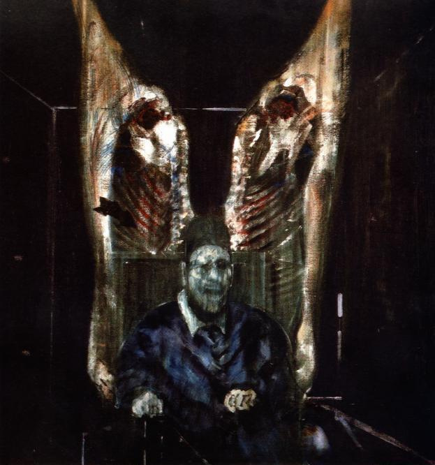 Figure with meat, 1954, 48×51 cm by Francis Bacon: History