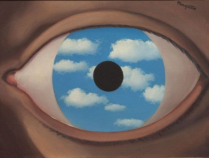 Rene Magritte. Distorting mirror