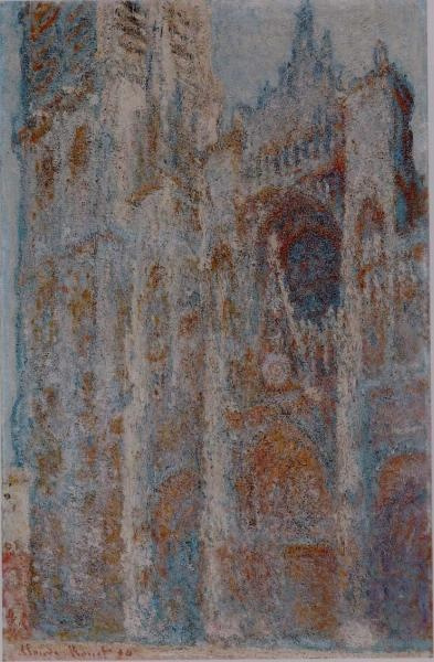 Claude Monet. 中午的鲁昂大教堂（Portal and Tower d'Alban）