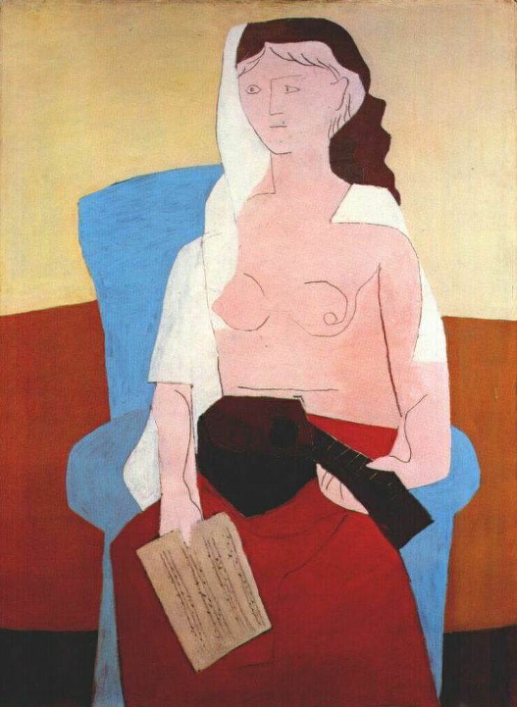 Pablo Picasso. Woman with a mandolin