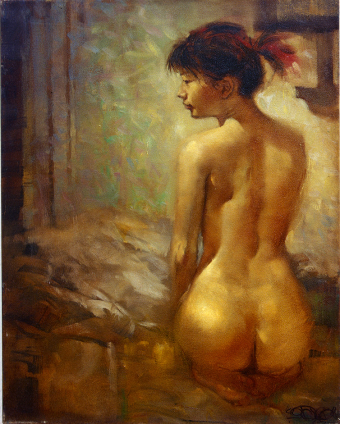Unknown artist. Nude girl
