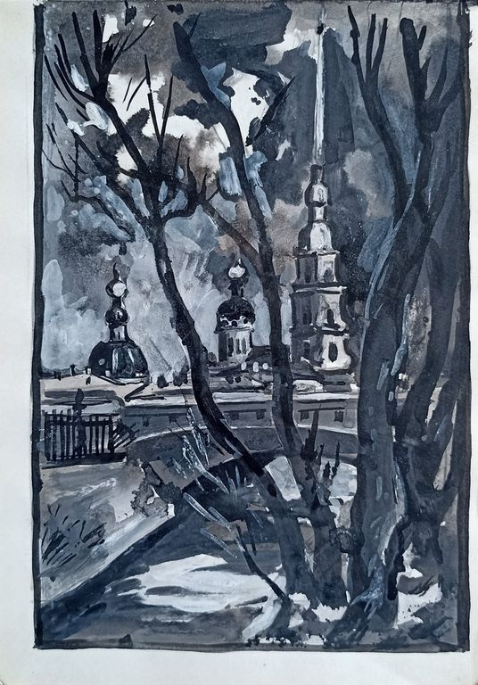 Victor Mikhailovich Mymrin. Peter and Paul Cathedral. Leningrad